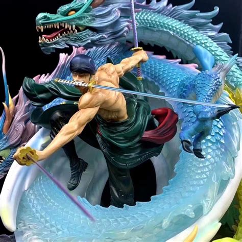 One Piece Large Figure Gk Roronoa Zoro Double Headed Eagle Collection Cartoon Charactor Cosplay