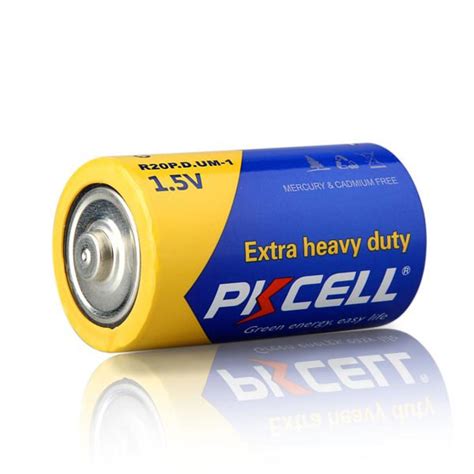 Pcs Lot Pkcell R P D Size Battery V Dry Cell Carbon