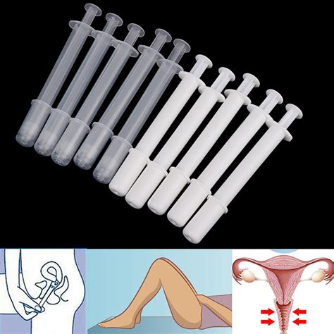Pcs Vaginal Applicator Lubricant Injector Syringe Lube Health Care Disposable Anal Nasal Cavity