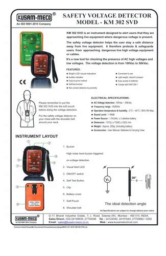 Lcd Kv Non Contact High Voltage Detector Personal Safety Detectors