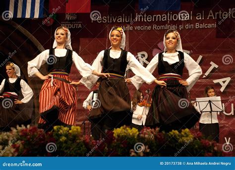 Serbian Women Folk Dancers At A Festival Editorial Stock Photo Image