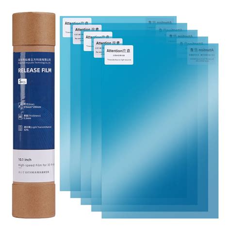 ANYCUBIC 10 Inch 5 PCS FEP Film Zubehör für 3D Drucker Ersatzteile FEP