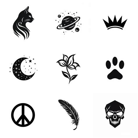 Small Tattoo Designs Minimal Black Art Midjourney Prompt Promptbase