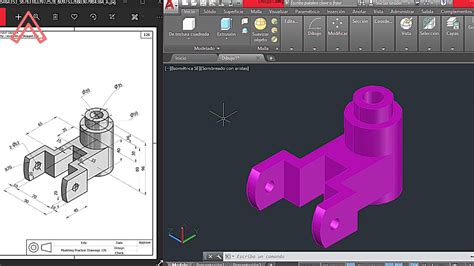 Pieza En Autocad Para Principiantes Ejercicio Youtube