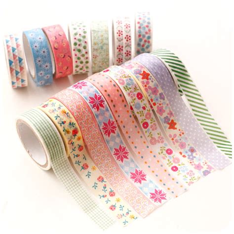 Floral Decorative Tape Diary Scrapbook Decor Adhesive Tape Washi