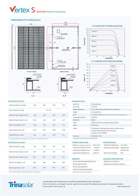 Trina Solar Vertex S Modulo Fotovoltaico 400Wp TSM 400 DE09 08 Amg