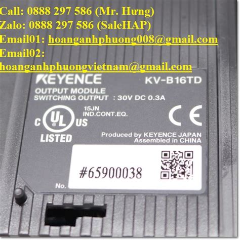 Module mở rộng Keyence KV B16TD