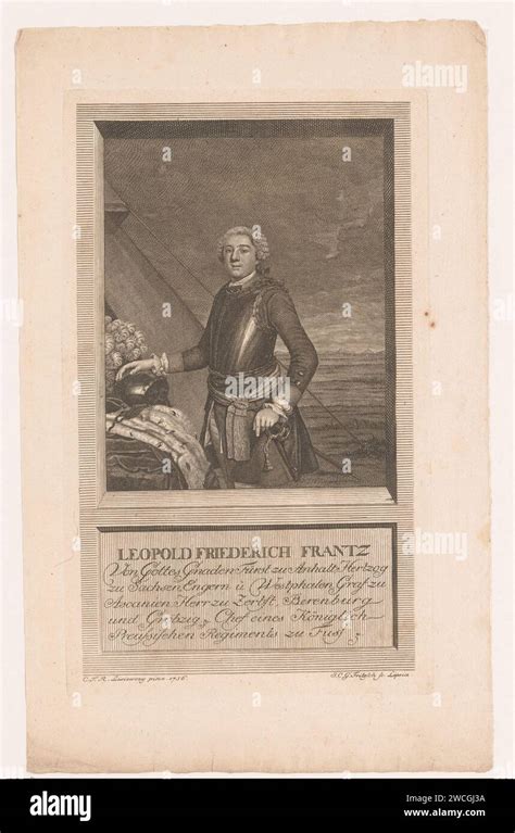 Portrat Van Leopold Iii Friedrich Franz Von Anhalt Dessau Johann