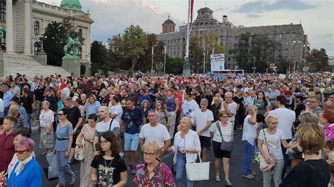 Srbija Protiv Nasilja Dvadeset I Drugi Protest Na Ulicama Beograda