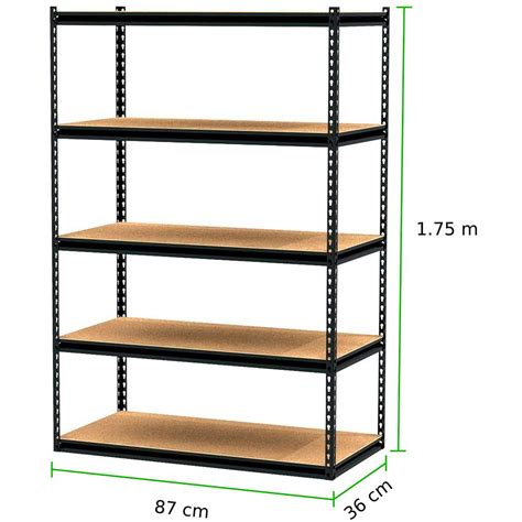 Estante De Aço Desmontável G C5 Prateleiras Ea5g Pt Magna Cart