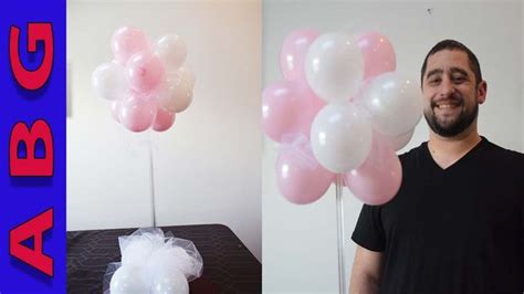 How To Make A Topiary Balloon Decoration Centerpiece For Baby Shower