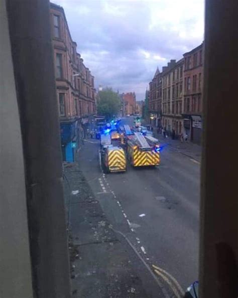 Govan Road Flats Evacuated After Suspected Gas Leak As Fire Crews Rush