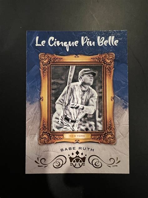 Mavin Panini Diamond Kings Babe Ruth Le Cinque Piu Belle Case