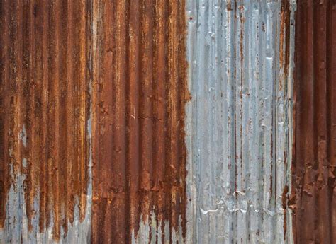 Premium Photo | Rusty corrugated galvanised iron wall texture for ...