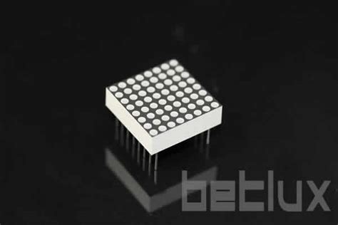 product image - 8x8 Dot-Matrix 1.9mm dia. LED Display-0.7 inch height 8x8 LED dot matrix