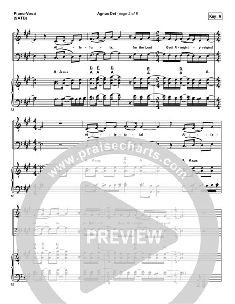 Agnus Dei Sheet Music Pdf Michael W Smith Praisecharts