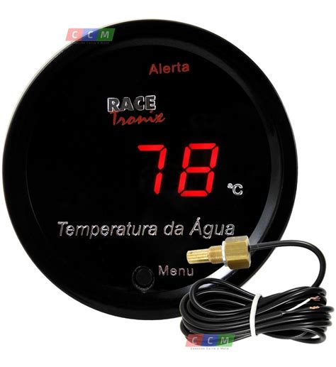 Medidor Temperatura Agua Radiador Motor Carro Digital 52m Vm R 119