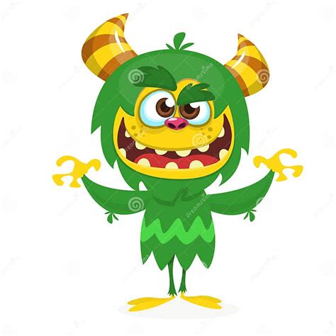 Cute Cartoon Monster Vector Troll Or Gremlin Character Halloween