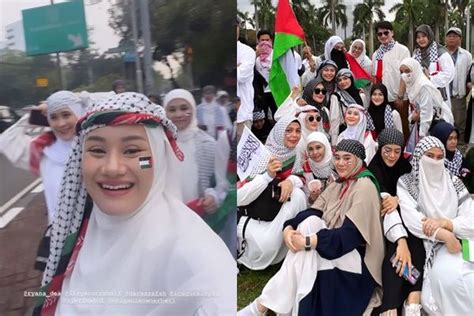 Potret Artis Ikut Aksi Bela Palestina Di Jakarta