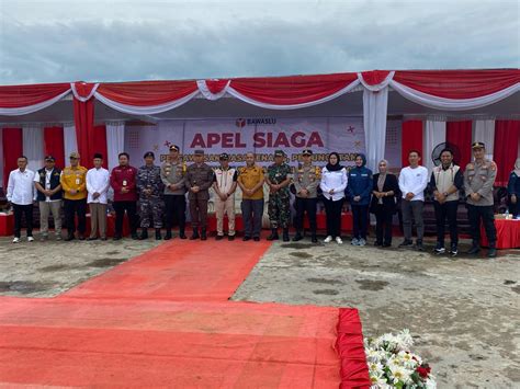 Masuki Masa Tenang Bawaslu Kotabaru Gelar Apel Siaga Pengawasan Pemilu