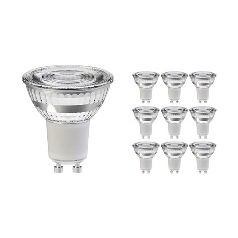 Lot 10x Noxion Lucent Spot Led Gu10 Par16 5w 520lm 36d 840 Blanc