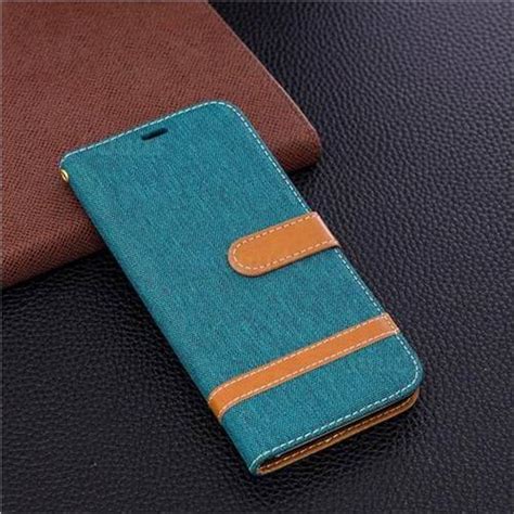 Jeans Cowboy Denim Leather Wallet Case For Samsung Galaxy S9 Plus S9