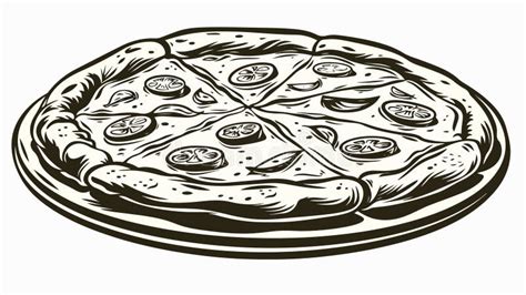 pizza clip art black  white pizza vector black  white images