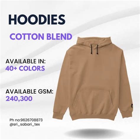 Fleece Full Sleeves Mens Plain Hoodies At Rs 350piece In Tiruppur Id