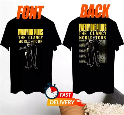 Twenty One Pilots Clancy World Tour 2024 T Shirt S 5xl