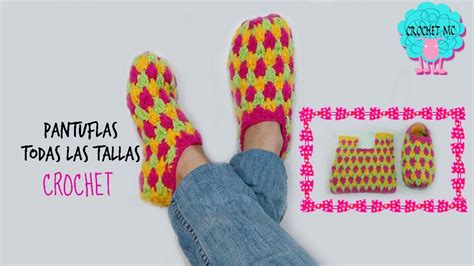 Tutorial pantuflas unisex a crochet muy fáciles de tejer YouTube