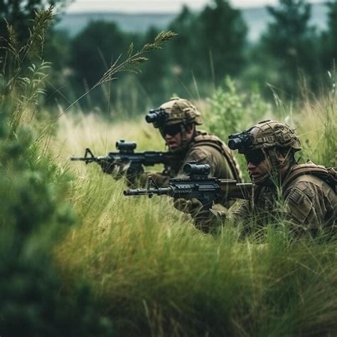 Les Soldats Des Forces Spéciales Britanniques Avec Des Armes