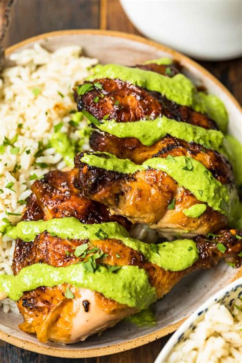 Peruvian Chicken With Green Sauce Recipe The Cookie Rookie®