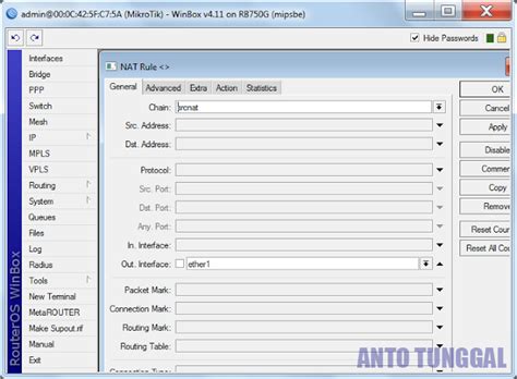 Cara Setting Mikrotik Sebagai Gateway Internet Anto Tunggal