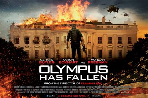 Win Olympus Has Fallen Poster Signed By Aaron Eckhart