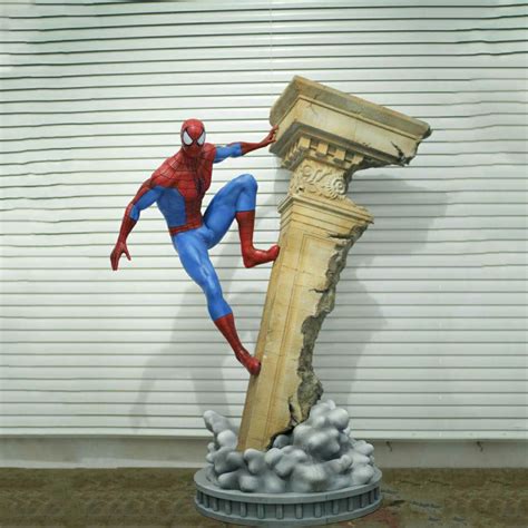 Spiderman Marvel Statue 3D Print Model By Cheriloyet