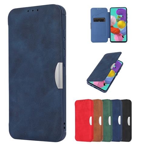 Funda De Cuero Ultrafina Con Tapa Magn Tica Para Samsung S S S Fe