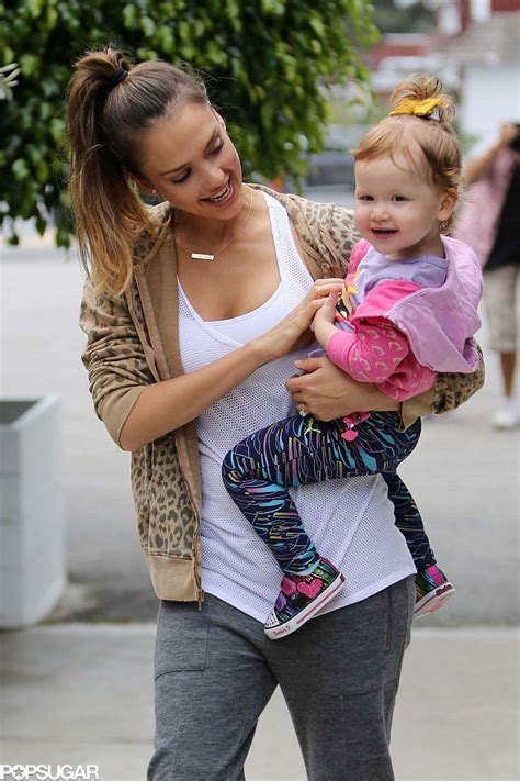 Jessica Alba Gave Her Daughter Haven A Tickle On The Way To Brunch