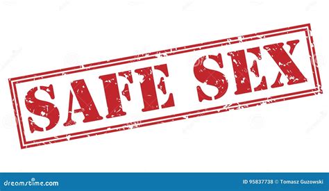 Safe Sex Red Stamp Stock Illustration Illustration Of Frame 95837738