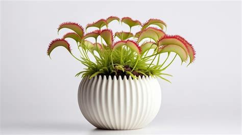 Premium Ai Image Photo Of Venus Flytrap Flower In Pot Isolated On