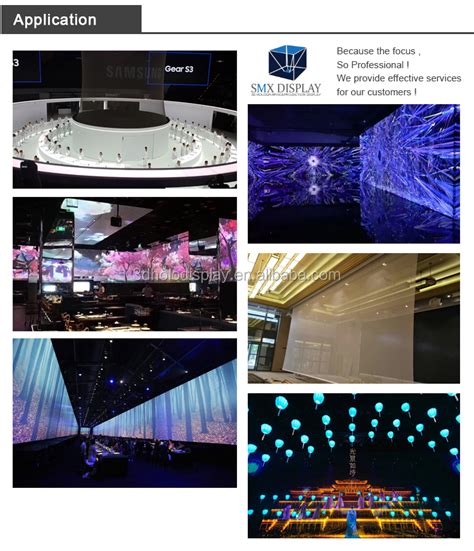 3d Holographic Mesh Projector Screen Pepperscrim Display 3d Hologram 3d