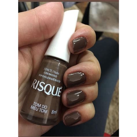 Esmalte Risqu Nude Cremoso Tom Do Meu Tom Hipoalerg Nico Ml