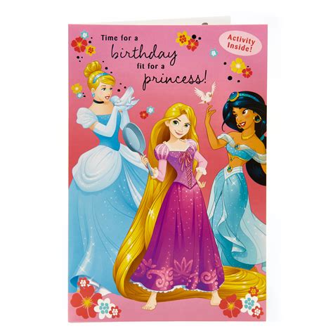 Printable Princess Happy Birthday Card