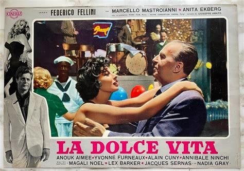 La Dolce Vita Marcello Mastroianni Anita Ekberg Catawiki