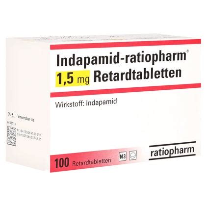 Indapamid Ratiopharm Mg Retardtabletten St St Online