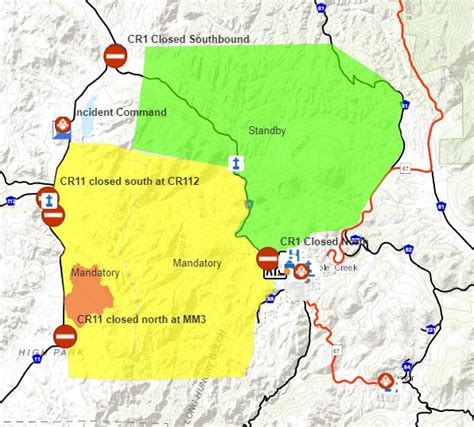 Coccd High Park Fire Incident Maps Inciweb