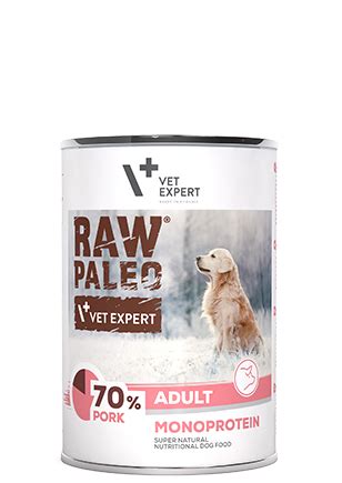 RAW PALEO ADULT DOG PORK Karmy superpremium dla psów i kotów bogate w