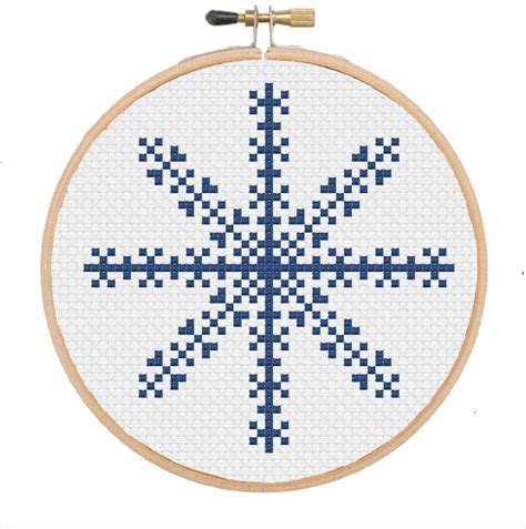 Christmas Snowflake Cross Stitch Pattern Winter Cross Stitch Etsy Italia