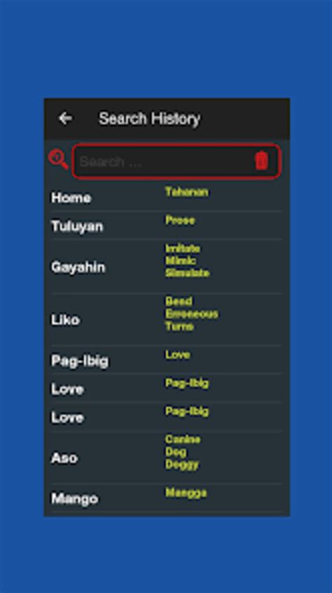 Android 용 English Tagalog Dictionary 다운로드