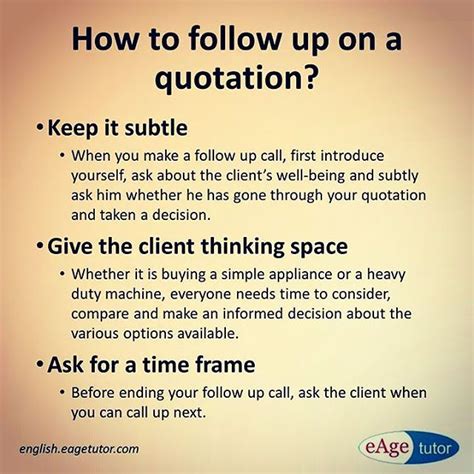 How To Follow Up On A Quotation Business Sales Followup Quotation