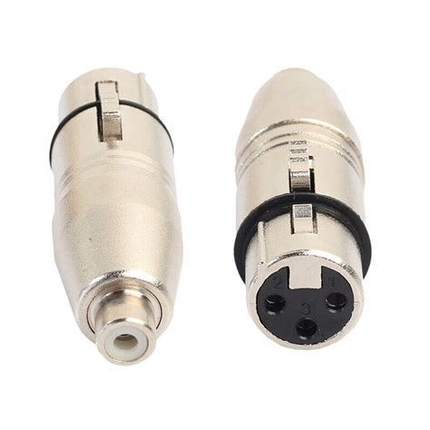 2pcs Xlr To Rca Adapter Rca Female To Xlr Female Adapter Jack Plug Adapter N8w1 Ebay